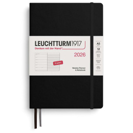 Calendar Weekly Planner & Notebook 2026 A5 Black in the group Paper & Pads / Planners / 12-Month Planners at Pen Store (136217)