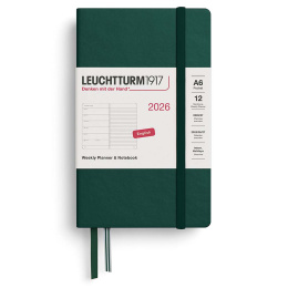 Calendar Weekly Planner & Notebook 2026 A6 Forest Green in the group Paper & Pads / Planners / 12-Month Planners at Pen Store (136235) Calendar Weekly Planner & Notebook 2026 A6 Forest Green in the group Paper & Pads / Planners / 12-Month Planners at Pen Store (136235)