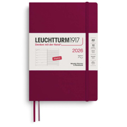 Calendar Weekly Planner & Notebook 2026 A5 Soft Cover Port Red in the group Paper & Pads / Planners / 12-Month Planners at Pen Store (136241) Calendar Weekly Planner & Notebook 2026 A5 Soft Cover Port Red in the group Paper & Pads / Planners / 12-Month Planners at Pen Store (136241)