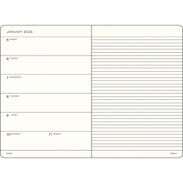 Calendar Weekly Planner & Notebook 2026 A5 Soft Cover Spice Brown in the group Paper & Pads / Planners / 12-Month Planners at Pen Store (136250) Calendar Weekly Planner & Notebook 2026 A5 Soft Cover Spice Brown in the group Paper & Pads / Planners / 12-Month Planners at Pen Store (136250)