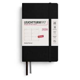 Calendar Weekly Planner 2026 A6 Black in the group Paper & Pads / Planners / 12-Month Planners at Pen Store (136259)