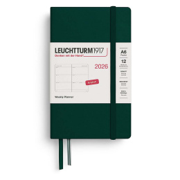 Calendar Weekly Planner 2026 A6 Forest Green in the group Paper & Pads / Planners / 12-Month Planners at Pen Store (136264)