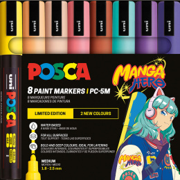 Posca PC-5M Manga Hero Set of 8 pcs in the group Pens / Artist Pens / Acrylic Markers at Pen Store (136280) Posca PC-5M Manga Hero Set of 8 pcs in the group Pens / Artist Pens / Acrylic Markers at Pen Store (136280)