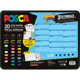 Posca Manga Hero Set of 20 pcs in the group Pens / Artist Pens / Acrylic Markers at Pen Store (136281) Posca Manga Hero Set of 20 pcs in the group Pens / Artist Pens / Acrylic Markers at Pen Store (136281)