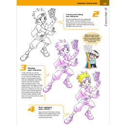 Mega Manga Characters in the group Hobby & Creativity / Books / Art Instruction Books at Pen Store (136309)