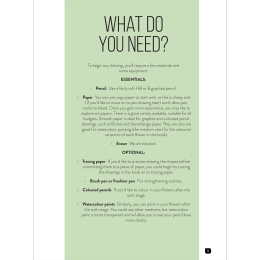 Draw 100: Flowers in the group Hobby & Creativity / Books / Inspirational Books at Pen Store (136315)