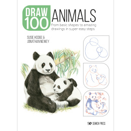 Draw 100: Animals in the group Hobby & Creativity / Books / Inspirational Books at Pen Store (136316)