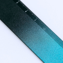 Ruler Aluminium 15 cm Black/Turquoise in the group Hobby & Creativity / Hobby Accessories / Rulers at Pen Store (136440)