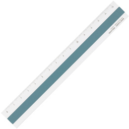 Ruler Aluminium/Leather 15 cm Silver/Turquoise in the group Hobby & Creativity / Hobby Accessories / Rulers at Pen Store (136445)