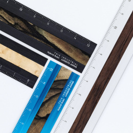 Ruler Aluminium/Wood 15 cm Turquoise/Pale Moon Ebony in the group Hobby & Creativity / Hobby Accessories / Rulers at Pen Store (136449)