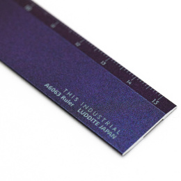 Ruler Aluminium 15 cm Polarized Coating in the group Hobby & Creativity / Hobby Accessories / Rulers at Pen Store (136451)