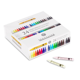 Pastel pen set 24-pack short + 12 empty in the group Pens / Artist Pens / Pastel pencils at Pen Store (136581)