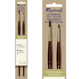 Synthetic Brushes Acrylic Details 2-piece Set in the group Art Supplies / Brushes / Acrylic Brushes at Pen Store (136591)
