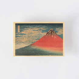 Postcard in Hinoki-wood – Hokusai ”Views of Mount Fuji” 6-set B in the group Hobby & Creativity / Holidays and seasons / Cards and envelopes at Pen Store (136593)
