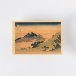 Postcard in Hinoki-wood – Hokusai ”Views of Mount Fuji” 6-set B in the group Hobby & Creativity / Holidays and seasons / Cards and envelopes at Pen Store (136593)