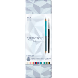 Bicolor Alpine Frost 9‑set + brush in the group Pens / Artist Pens / Watercolor Pencils at Pen Store (136599)