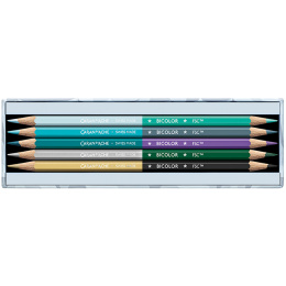 Bicolor Alpine Frost 9‑set + brush in the group Pens / Artist Pens / Watercolor Pencils at Pen Store (136599)
