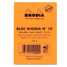 Block No.10 (5,2 x 7,5 cm) Squared in the group Paper & Pads / Note & Memo / Writing & Memo Pads at Pen Store (136787)
