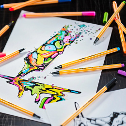 Point 88 Fineliner 6 pcs in the group Pens / Writing / Fineliners at Pen Store (136790)