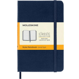 Classic Hard Cover Notebook Pocket Blue Ruled in the group Paper & Pads / Note & Memo / Notebooks & Journals at Pen Store (136825)