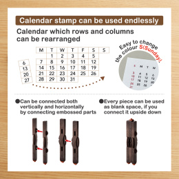 Stamp Iromoyo Calendar in the group Hobby & Creativity / Hobby Accessories / Stamps at Pen Store (136889)