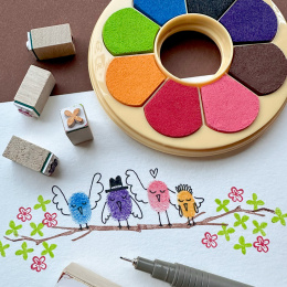 Stamp ink pads Irodori Set Donut in the group Hobby & Creativity / Hobby Accessories / Stamps at Pen Store (136891)
