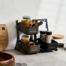 HBS130 Hand Bin Stand Titanium in the group Hobby & Creativity / Organize / Storage at Pen Store (136961)