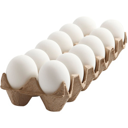 Eggs White 12-pack in the group Hobby & Creativity / Holidays and seasons / Easter crafts at Pen Store (136977)