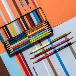 Bicolor Paul Smith 12-set + Brush in the group Pens / Artist Pens / Watercolor Pencils at Pen Store (137004)
