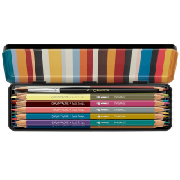 Bicolor Paul Smith 12-set + Brush in the group Pens / Artist Pens / Watercolor Pencils at Pen Store (137004)