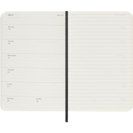 Calendar 18M WeekNote Soft Cover Pocket Black in the group Paper & Pads / Planners / 18-Month Planners at Pen Store (137007)
