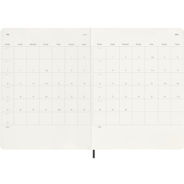 Calendar 18M WeekNote Soft Cover XL Black in the group Paper & Pads / Planners / 18-Month Planners at Pen Store (137009)