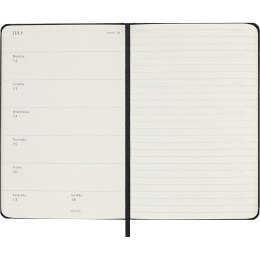 Calendar 18M WeekNote Hard Cover Pocket Black in the group Paper & Pads / Planners / 18-Month Planners at Pen Store (137010)