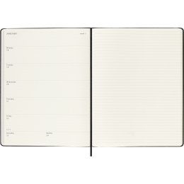 Calendar 18M WeekNote Hard Cover XL Black in the group Paper & Pads / Planners / 18-Month Planners at Pen Store (137012)