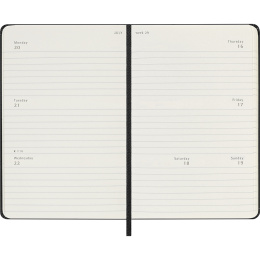 Calendar 18M Weekly Hard Cover Horisontell Pocket Black in the group Paper & Pads / Planners / 18-Month Planners at Pen Store (137013)
