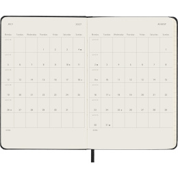Calendar 18M Weekly Hard Cover Horisontell Pocket Black in the group Paper & Pads / Planners / 18-Month Planners at Pen Store (137013)
