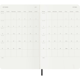 Calendar 18M Daily Soft Cover Large Black in the group Paper & Pads / Planners / 18-Month Planners at Pen Store (137015)