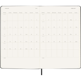 Calendar 18M Daily Hard Cover Large Black in the group Paper & Pads / Planners / 18-Month Planners at Pen Store (137016)