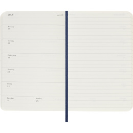 Calendar 18M WeekNote Soft Cover Pocket Sapphire Blue in the group Paper & Pads / Planners / 18-Month Planners at Pen Store (137018)