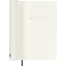 Calendar 18M WeekNote Soft Cover Large Sapphire Blue in the group Paper & Pads / Planners / 18-Month Planners at Pen Store (137019)