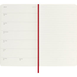 Calendar 18M WeekNote Soft Cover Large Red in the group Paper & Pads / Planners / 18-Month Planners at Pen Store (137020)