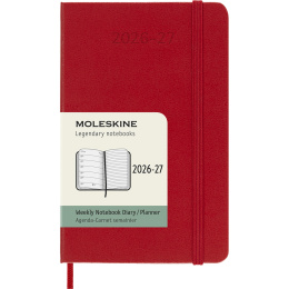 Calendar 18M WeekNote Hard Cover Pocket Red in the group Paper & Pads / Planners / 18-Month Planners at Pen Store (137021)