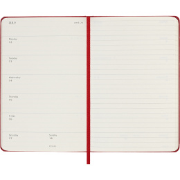 Calendar 18M WeekNote Hard Cover Pocket Red in the group Paper & Pads / Planners / 18-Month Planners at Pen Store (137021)