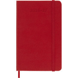 Calendar 18M WeekNote Hard Cover Pocket Red in the group Paper & Pads / Planners / 18-Month Planners at Pen Store (137021)