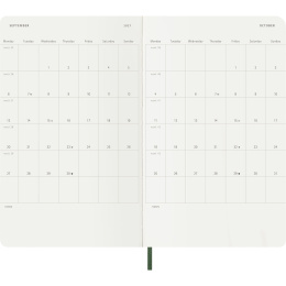 Calendar 18M WeekNote Soft Cover Large Myrtle Green in the group Paper & Pads / Planners / 18-Month Planners at Pen Store (137023)