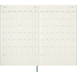 Calendar 18M WeekNote Hard Cover Large Sage Green in the group Paper & Pads / Planners / 18-Month Planners at Pen Store (137024)