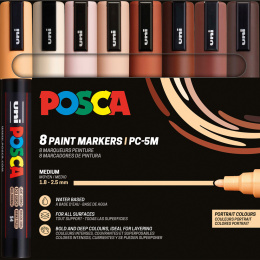 PC-5M Portrait Colours 8-piece set in the group Pens / Artist Pens / Illustration Markers at Pen Store (137059)
