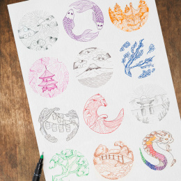 Pin Fine Line Colours 8-set in the group Pens / Artist Pens / Fineliners at Pen Store (137085)