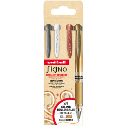 Signo Broad UM-153 Gel 4-piece set in the group Pens / Writing / Gel Pens at Pen Store (137113)