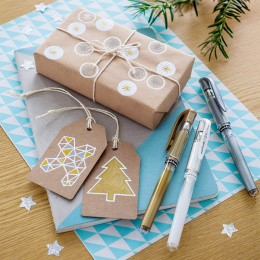 Signo Broad UM-153 Gel 4-piece set in the group Pens / Writing / Gel Pens at Pen Store (137113)